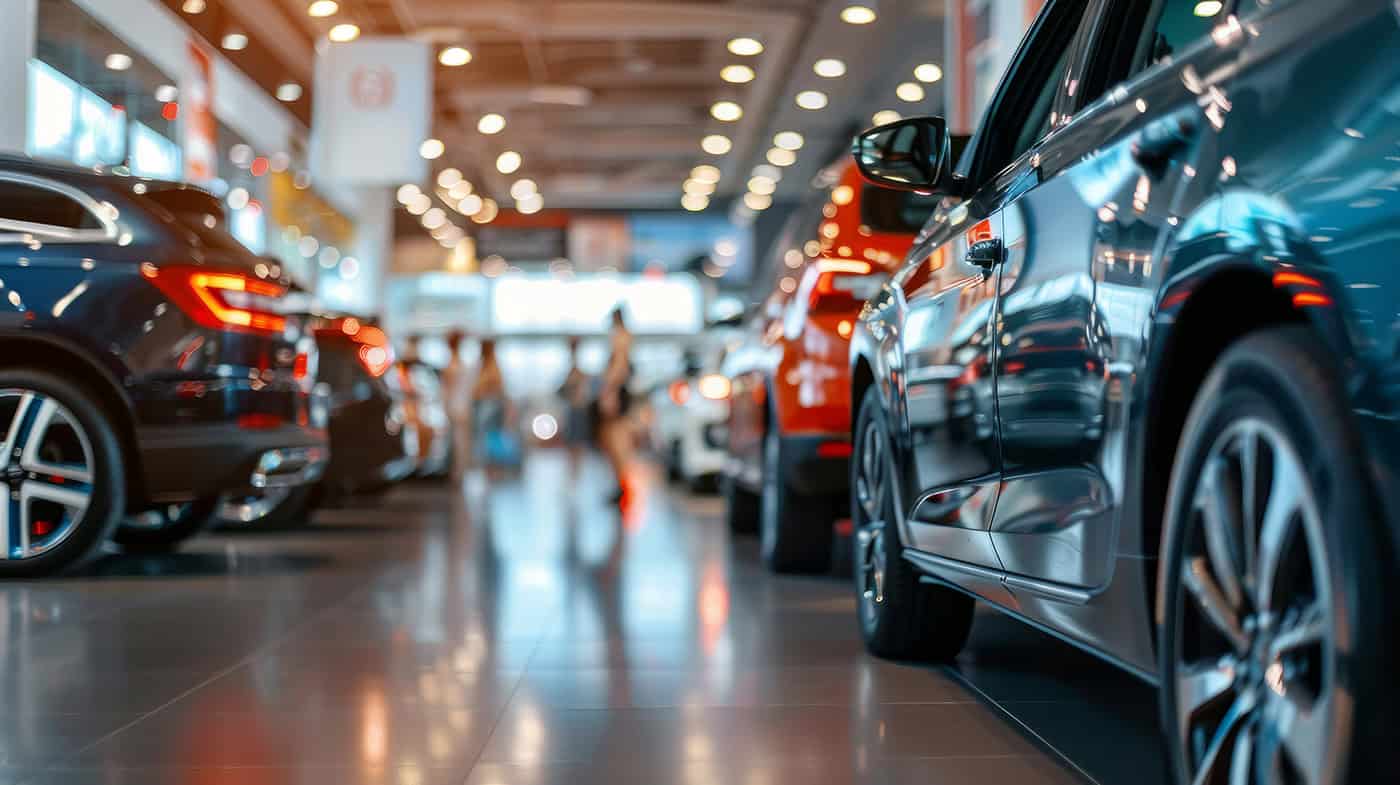 Transport truck at night